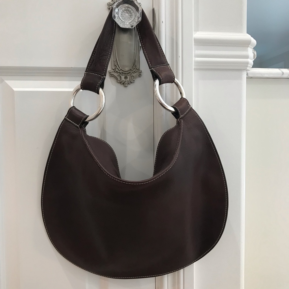 Sequoia Paris soft brown leather shoulder bag